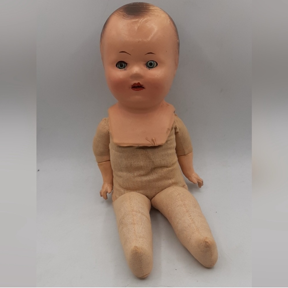 Vintage Baby Doll By Reliable Made In Canada - Sleepy Eyes and a Squeak Noise